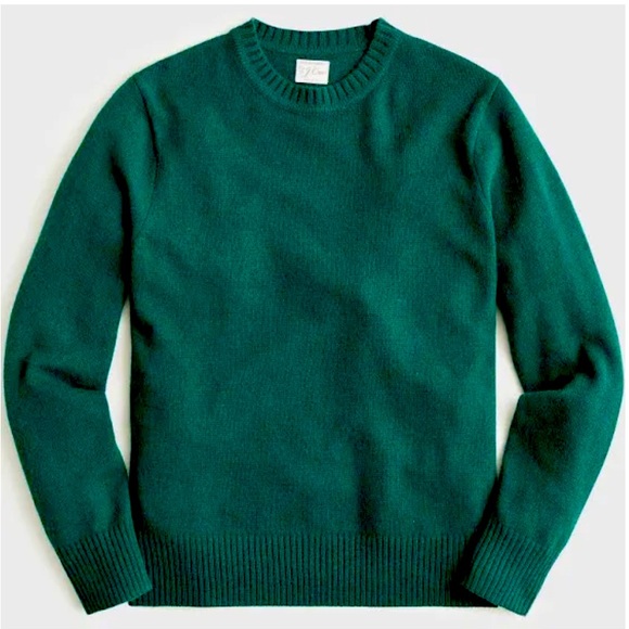 J. Crew Other - J CREW Men’s Green Rugged Merino Wool Crewneck Sweater, Medium